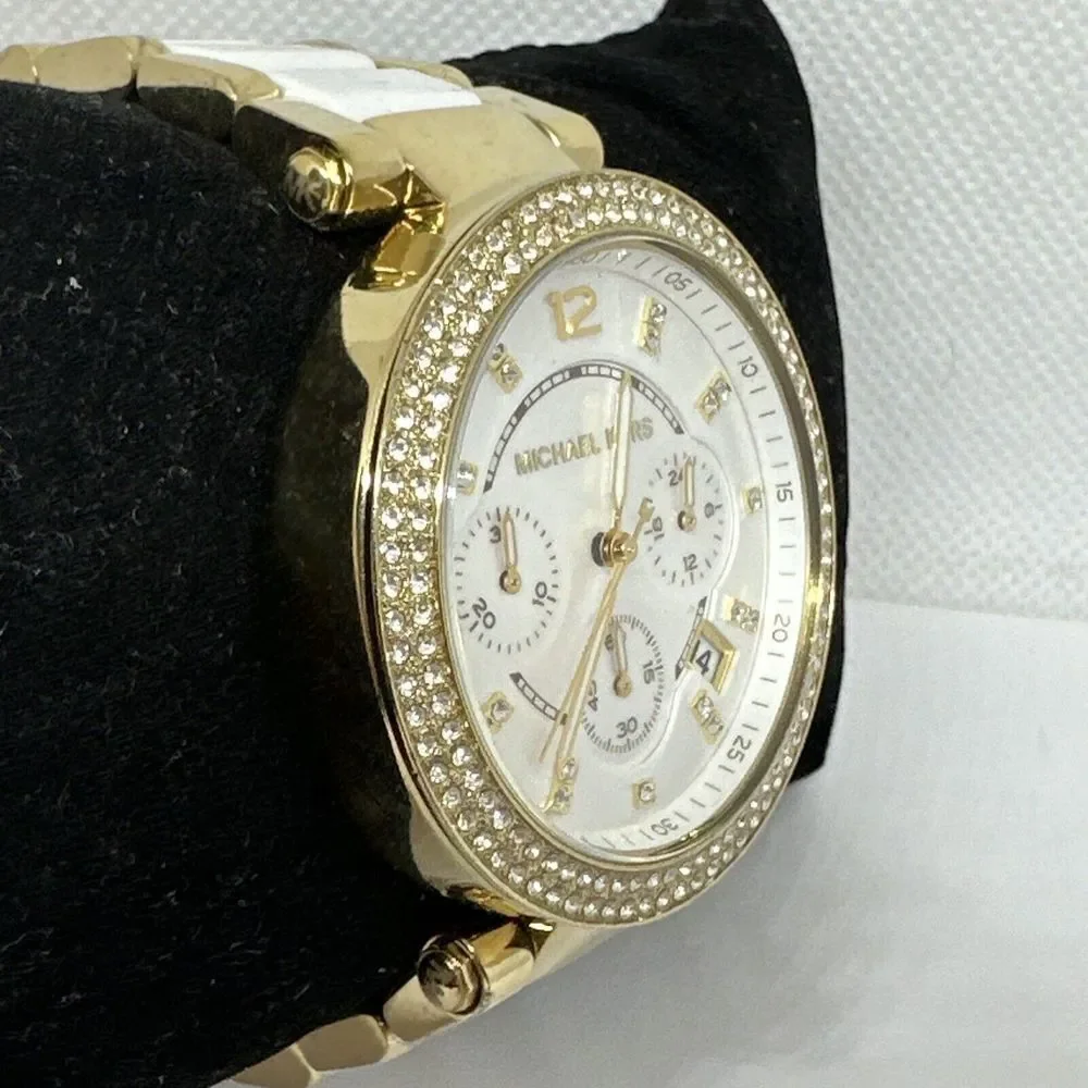 Michael Kors Parker MK6119 Women's Two Tone Analog Dial Quartz Wrist Watch NUL63